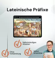 Vorschau - Arbeitsblätter - Interaktive Lerneinheit: Die lateinischen Präfixe - Deckblatt