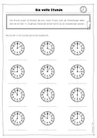 Vorschau - Arbeitsblätter - Die Uhr - Arbeitsblätterpaket Uhrzeiten ablesen (+Lösungen) - Seite 3