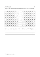 Vorschau - Arbeitsblätter - Suchsel Jahreszeiten und Feste in zwei Schwierigkeitsgraden - Seite 1