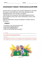 Vorschau - Arbeitsblätter - ⚽ Fußball-WM 2026 – Unterrichtsmaterial mit Arbeitsblättern, Sachtext, Geographie & Kreativaufgaben für die Grundschule | Aufgaben rund um die WM für die Grundschule ⚽️🏆🌎 - Seite 2