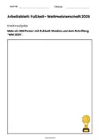Vorschau - Arbeitsblätter - ⚽ Fußball-WM 2026 – Unterrichtsmaterial mit Arbeitsblättern, Sachtext, Geographie & Kreativaufgaben für die Grundschule | Aufgaben rund um die WM für die Grundschule ⚽️🏆🌎 - Seite 3