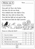 Vorschau - Arbeitsblätter - Richtig oder Falsch Buchstaben – 1. Klasse - Seite 1