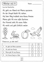 Vorschau - Arbeitsblätter - Richtig oder Falsch Buchstaben – 1. Klasse - Seite 2