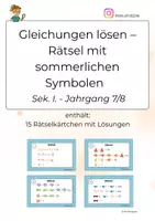 Vorschau - Spiele - Terme und Gleichungen spielerisch üben – Lernspiele für Klasse 7/8 - Seite 1