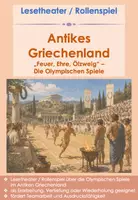 Vorschau - Arbeitsblätter - Lesetheater / Rollenspiel Antikes Griechenland: „Feuer, Ehre, Ölzweig" – Die Olympischen Spiele im Antiken Athen (Klasse 5/6; DaZ-geeignet) - Deckblatt