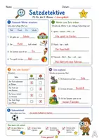 Vorschau - Arbeitsblätter - Deutsch- Fit für Klasse 2- Sätze lesen, verstehen und bilden - Seite 2