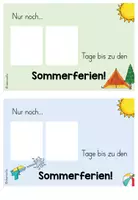 Vorschau - Bildkarten - Sommerferiencountdown (+ Schulwechsel 4. Klasse) - Seite 1