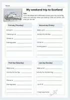 Vorschau - Arbeitsblätter - Scotland – Writing a Travel Blog - Seite 1