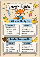 Vorschau - Mal- und Bastelvorlagen - Rezeptbüchlein Eis Sommerferiengeschenk - Seite 3