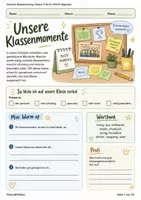 Vorschau - Arbeitsblätter - Schuljahresende Reflexion 5er Bundle Rückblick Ziele Klassenmomente und Erinnerungskoffer - Seite 1
