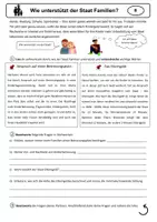 Vorschau - Arbeitsblätter - Wie unterstützt der Staat Familien? - Seite 2