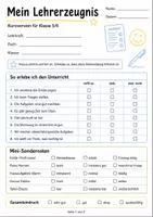 Vorschau - Anderer Materialtyp - Lehrerzeugnis Schuljahresende - Seite 1