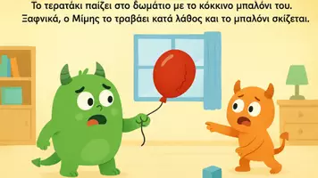 Προεπισκόπηση - Υποστηρικτικό υλικό / Ειδική αγωγή - Το τερατάκι και το φανάρι του Θυμού. - Σελίδα 1
