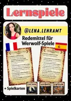 Vorschau - Spiele - Redemittel für Werwolf-Spiele (Französisch & Spanisch) - Deckblatt
