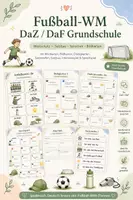 Vorschau - Arbeitsblätter - Fußball-WM DaZ / DaF Grundschule – Wortschatz, Bildkarten, Satzbau & Sprechen | Deutsch lernen mit Fußball - Deckblatt