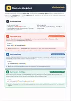 Vorschau - Stationenlernen - Wörtliche Rede: Begleitsatz vorne, in der Mitte & hinten + Satzzeichen – Merkblatt, Übungen mit Lösungen (Deutsch, Klasse 4–5) - Seite 1