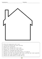 Vista previa - Hojas de trabajo - Comprensión lectora_Instrucciones. Leo, dibujo y coloreo - página 1