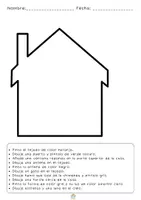 Vista previa - Hojas de trabajo - Comprensión lectora_Instrucciones. Leo, dibujo y coloreo - página 2