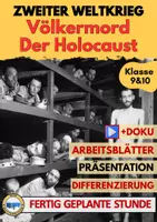 Vorschau - Arbeitsblätter - Holocaust Konzentrationslager Auschwitz AB11 Vernichtungslager - Deckblatt