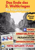 Vorschau - Arbeitsblätter - Das Ende des Zweiten Weltkrieges AB13 D-Day Totaler Krieg D-Day - Deckblatt
