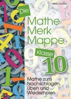 Vorschau - Arbeitsblätter - Die Mathe-Merk-Mappe Klasse 10: Mathe zum Nachschlagen, Üben und Wiederholen - Deckblatt