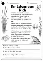 Vorschau - Arbeitsblätter - Materialpaket Lebensraum Teich - Sachunterricht - Seite 2