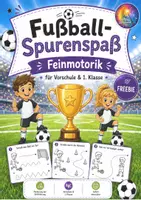 Vorschau - Arbeitsblätter - Fußball Spurenspaß Feinmotorik - Deckblatt