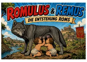 Vorschau - Arbeitsblätter - Romulus und Remus – Die Entstehungsgeschichte Roms - Deckblatt