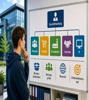 Vorschau - Stundenentwürfe - Wie ist dein Ausbildungsbetrieb aufgebaut? Wichtige Merkmale des Ausbildungsbetriebs verstehen und einordnen! Lernsituation mit Zusatzmaterial (Tafelbild und Erweiterungsaufgaben in 2 Niveaustufen)! - Deckblatt