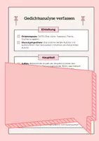 Vorschau - Merkblätter - Gedichtanalyse - Methodenhandout - Deckblatt