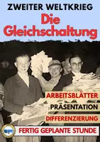 Vorschau - Arbeitsblätter - Gleichschaltung im Nationalsozialismus AB5 Arbeitsblätter - Deckblatt