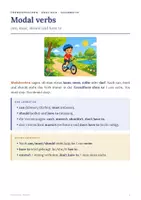 Vorschau - Arbeitsblätter - Modalverben Englisch Klasse 7 - Übungsheft - Seite 1