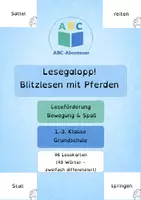 Vorschau - Spiele - Lesegalopp - Blitzlesen mit Pferden - Deckblatt