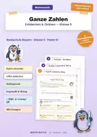 Vorschau - Arbeitsblätter - Ganze Zahlen – das komplette Übungspaket für Klasse 5 - Seite 1