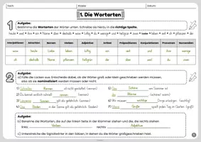 Vorschau - Arbeitsblätter - Wiederholung Deutsch - fit für Klasse 9 - Einstieg / Einführung in den Deutschunterricht / Abschluss des Deutsch Klasse 8 - Übung für die Sommerferien (umfassendes Übungsheft und Lösungen) - Seite 3