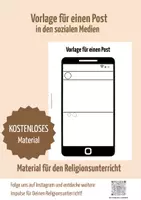 Vorschau - Arbeitsblätter - Vorlage für einen Post - Deckblatt