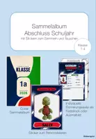 Vorschau - Mal- und Bastelvorlagen - Sammelalbum Abschluss Schuljahr - Seite 1