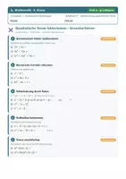 Vorschau - Arbeitsblätter - Mathematik 9 Realschule - Quadratische Gleichungen - Seite 1