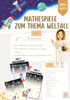 Vorschau - Spiele - 2 Spiele zum Thema Weltall - Zählen - Deckblatt