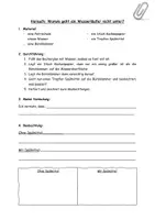 Vorschau - Arbeitsblätter - Versuchsprotokoll: Warum geht ein Wasserläufer nicht unter? - Deckblatt