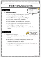 Vorschau - Arbeitsblätter - Das Bewerbungsgespräch/ DaZ & DaF/ A1-A2 - Seite 2