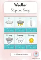 Vorschau - Spiele - Weather Stop and Swap I Walk and Talk I What’s the weather like? - Deckblatt