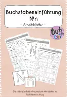 Vorschau - Arbeitsblätter - Buchstabeneinführung Nn - Materialpaket - Seite 1