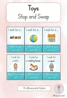Vorschau - Spiele - Toys Stop and Swap I Walk and Talk I What do you wish for? I Englisch Grundschule - Deckblatt