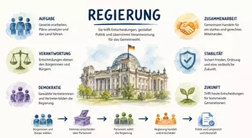 Vorschau - Arbeitsblätter - Arbeitsblatt "Regierung" + Onlineübung & MP3 + Infografik - Seite 2