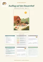 Vorschau - Arbeitsblätter - Ausflug auf den Bauernhof - Differenziertes Leseheft - Deckblatt