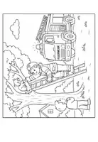 Vorschau - Mal- und Bastelvorlagen - Feuerwehr Ausmalbilder - Seite 2