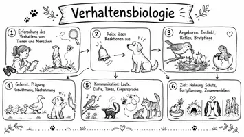 Vorschau - Arbeitsblätter - Arbeitsblatt "Verhaltensbiologie" + interaktive Lösung & MP3 + Mindmap + Infografik - Seite 1