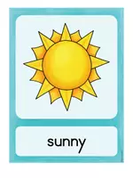 Vorschau - Bildkarten - Weather Flashcards & Bildkarten Englisch I Weather Vocabulary Cards ESL/EFL - Seite 1