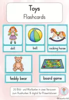 Vorschau - Bildkarten - Toys Flashcards & Bildkarten Englisch I Toy Vocabulary Cards I ESL/EFL - Deckblatt
